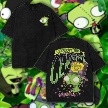 GIR - Invader Zim  Washed T-Shirt