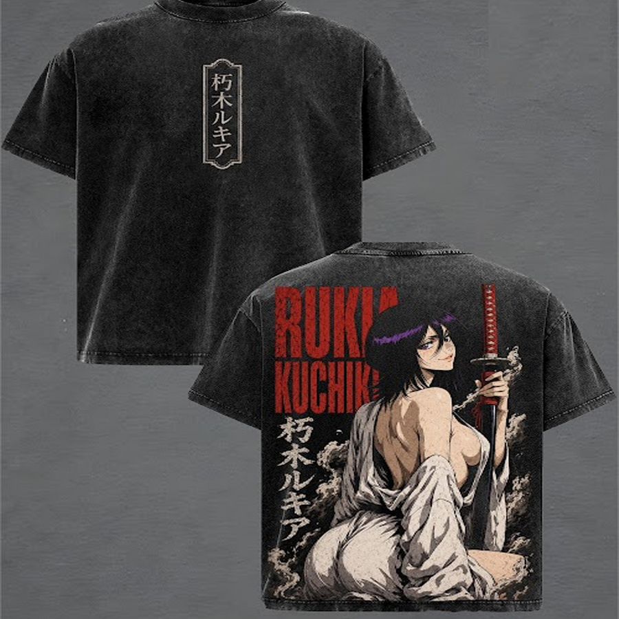 Bleach - Rukia Kuchiki Vintage Washed Anime T-Shirt