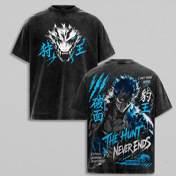 Bleach Grimmjow Jaegerjaquez Espada VI Vintage Washed Anime T-Shirt