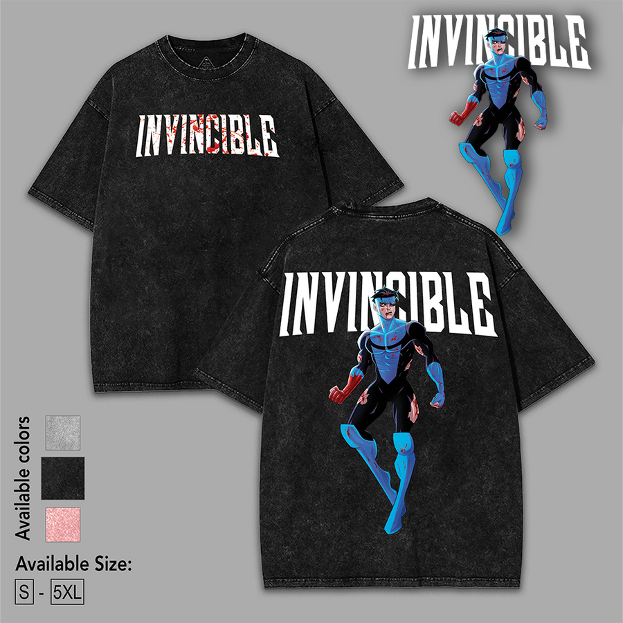 Invincible War Double Side Washed T-Shirt