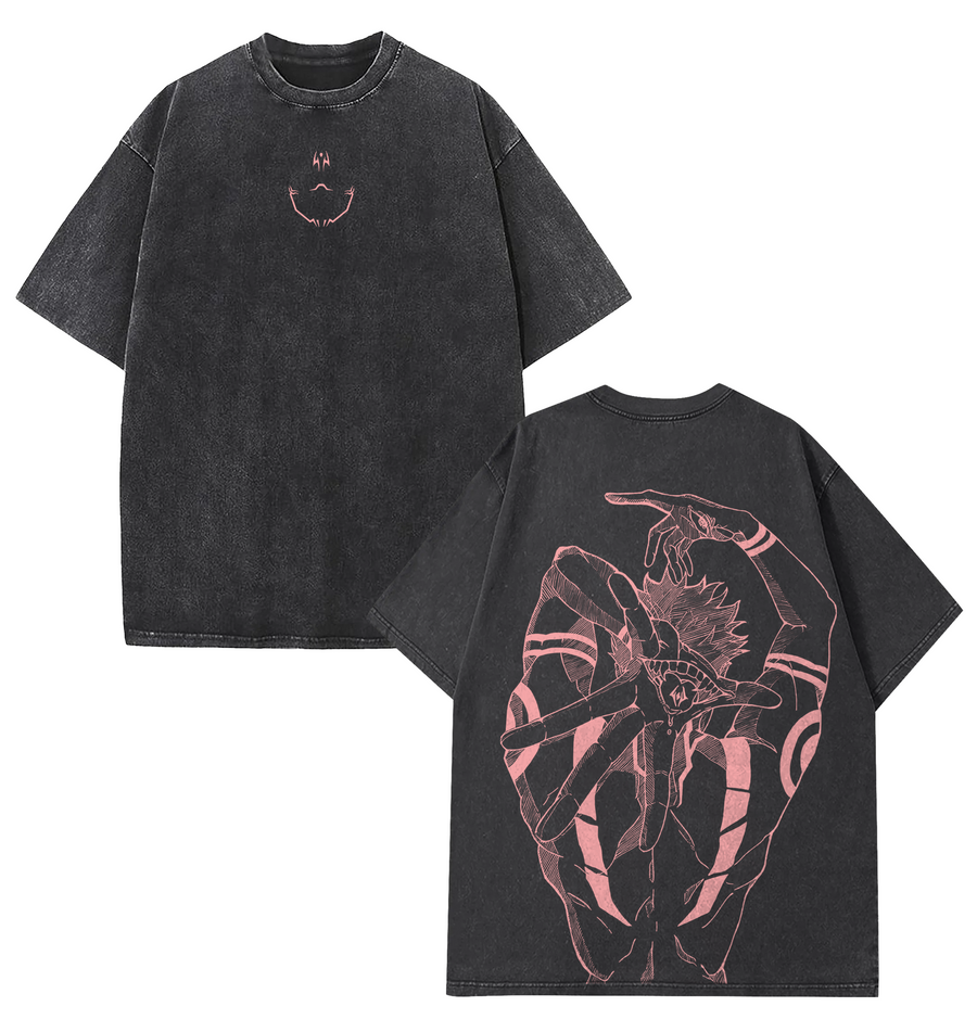 Retro Limited Silent Hills PT - Gouge it out Apparel Graphic Tees Oversized Washed