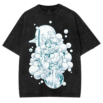 Jojo 8 Soft n Wet Anime Oversized T-Shirt, Heavyweight Cotton Shirt,