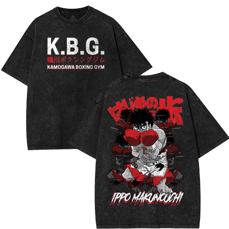"Dempsey Roll Origin" Ippo Makunouchi K.B.G. T-Shirt | 'TTT'
