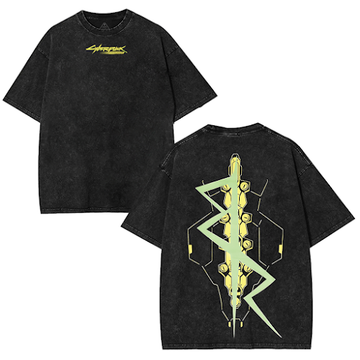 Cyberpunk 2077 Vintage Washed Graphic Tee [TPR]