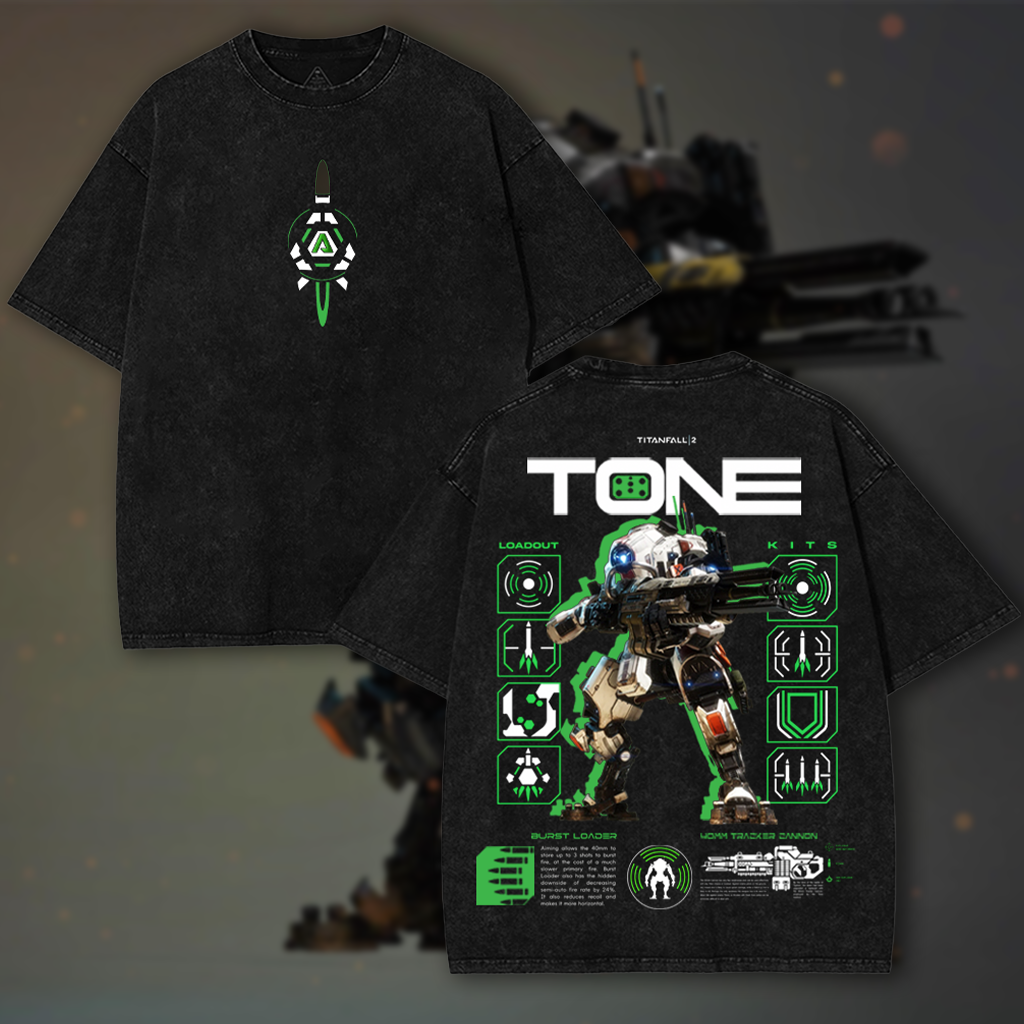 TONE - Titan Fall 2 Game Washed T-shirt