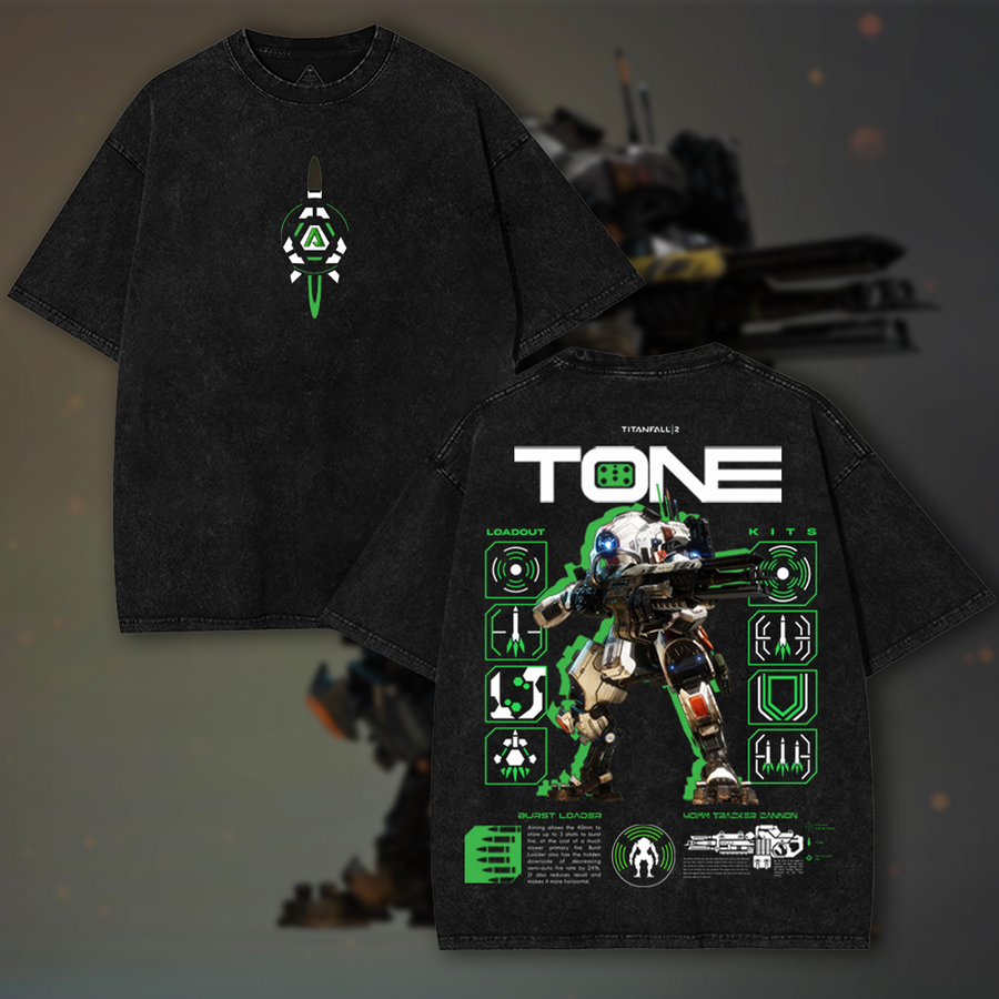 TONE - Titan Fall 2 Game Washed T-shirt
