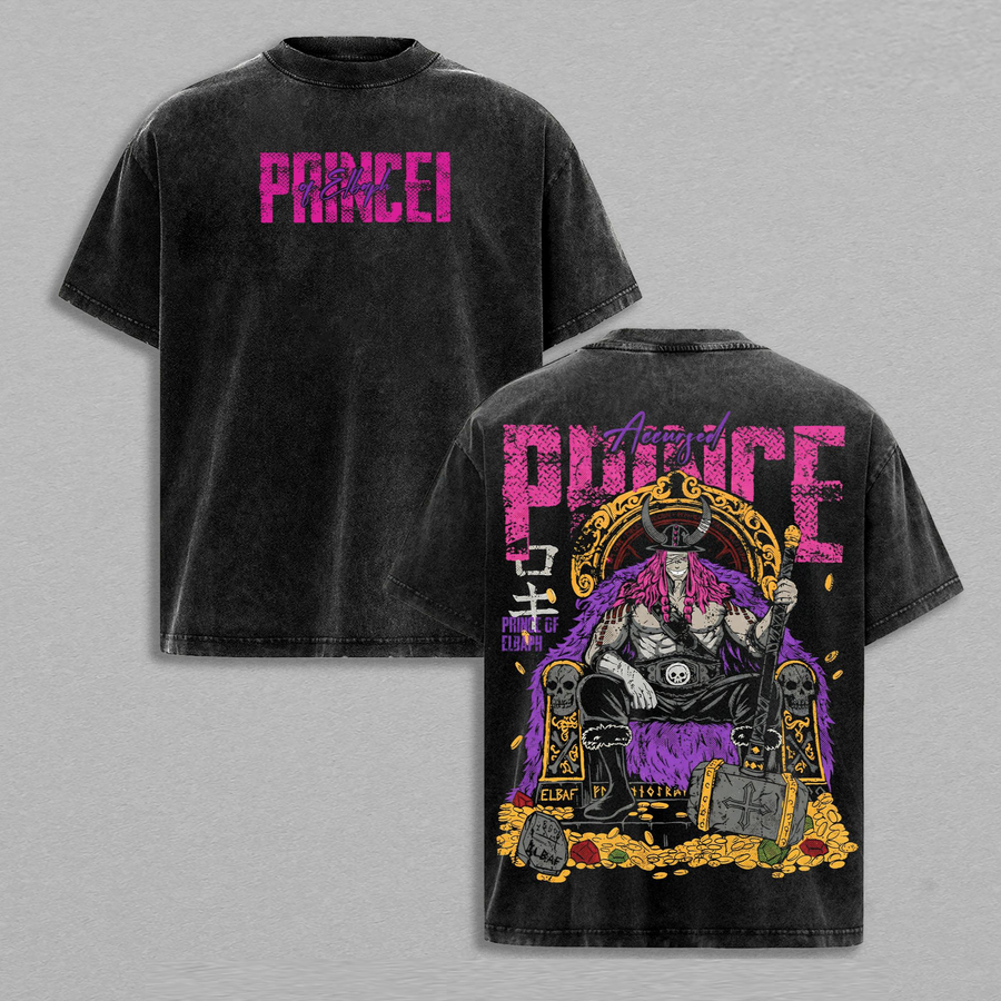 One Piece Loki Elbaf Vintage  Prince of Elbaph Anime Tee, Manga Streetwear Washed T-Shirt