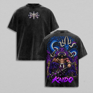 One Piece Kaido King of the Beasts  Vintage Washed T-Shirt