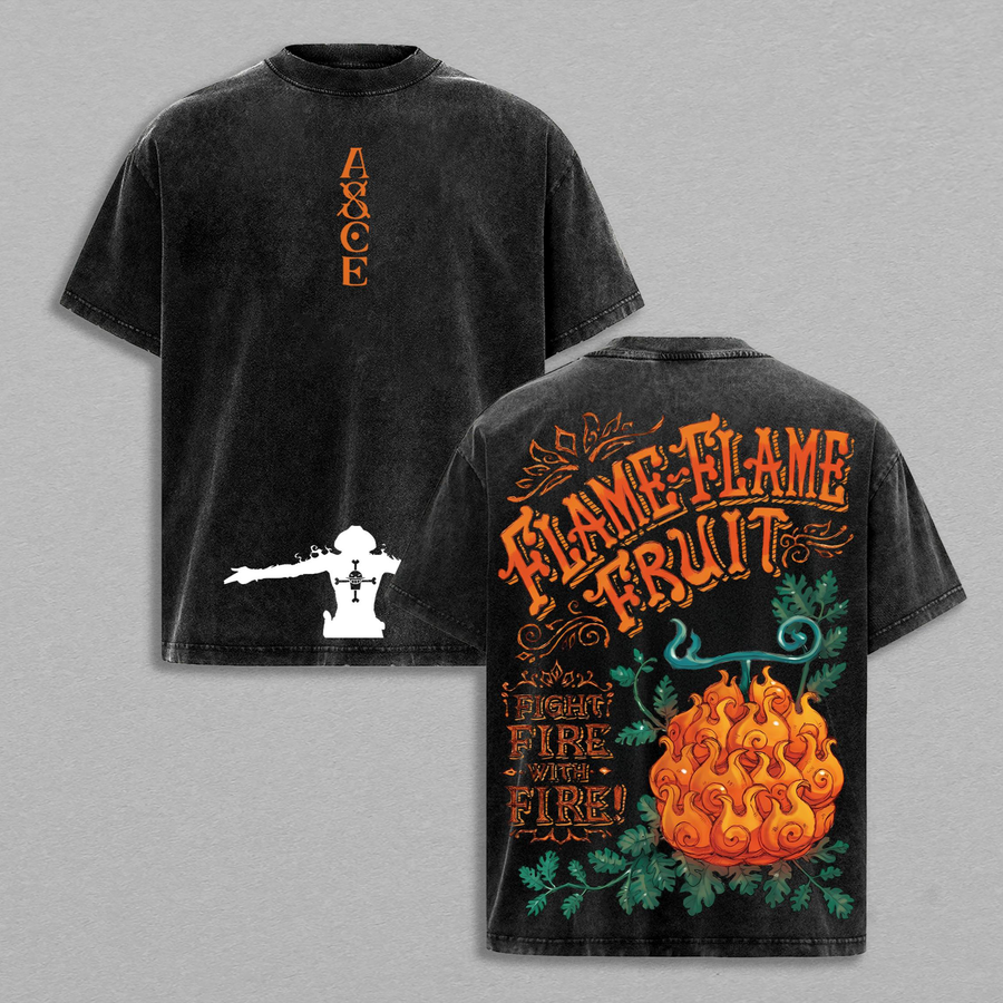 One Piece Portgas D. Ace – Flame-Flame Fruit Power, Fire Fist Pirate T-Shirt