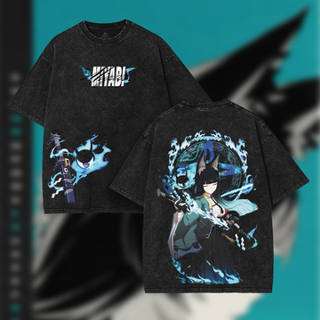 Miyabi Zenless Zone Zero Washed Tshirt